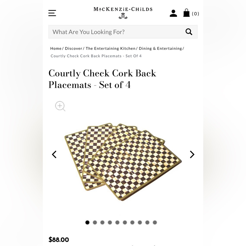 Courtly Check Placemats